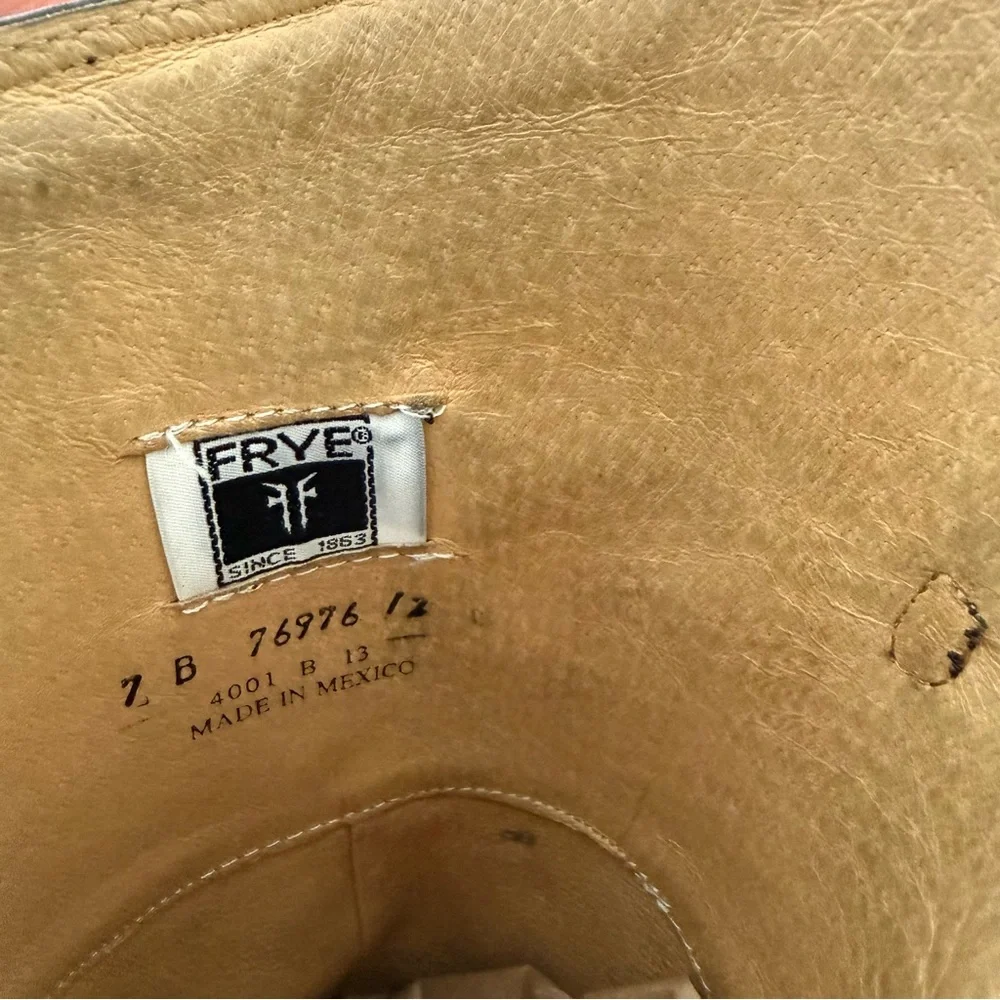 Frye Black Leather Knee-High Riding Boots